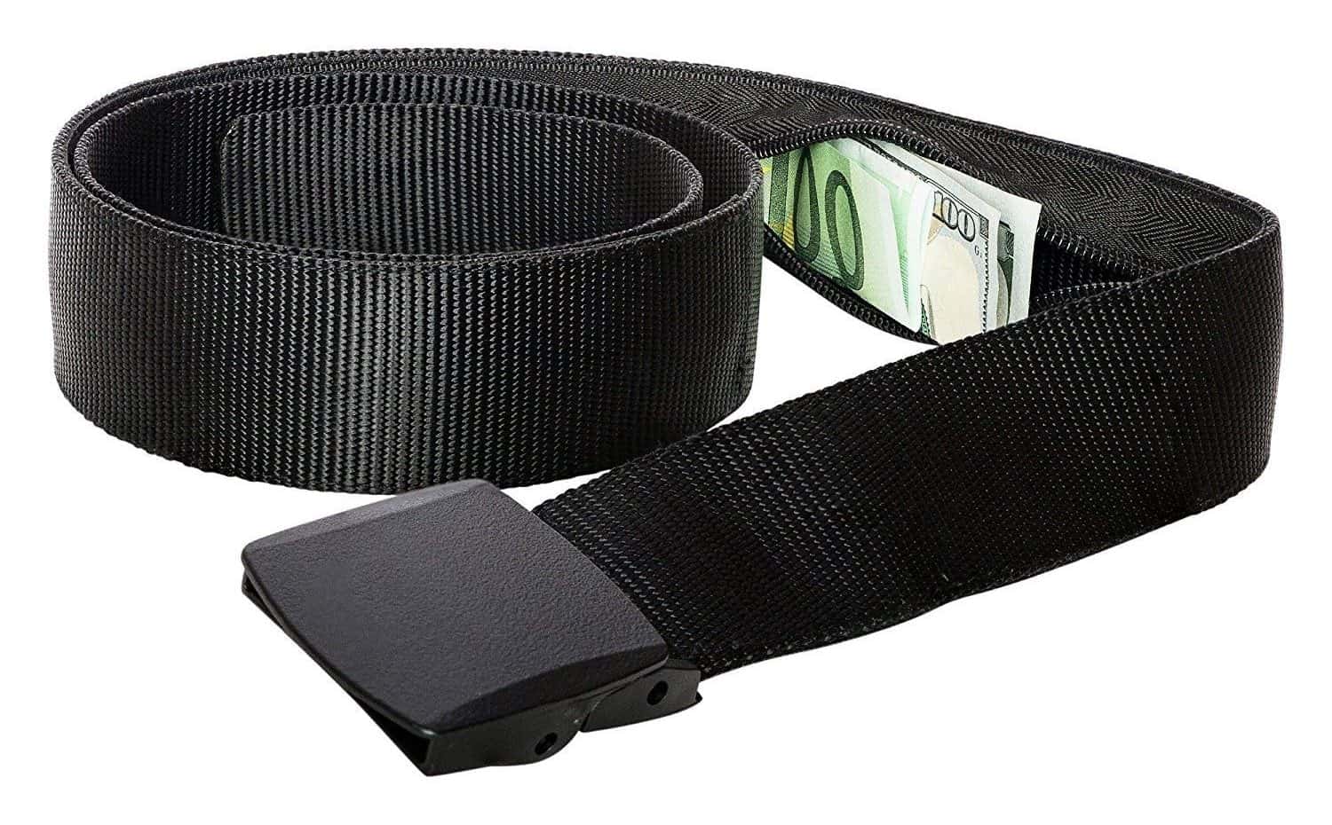 Safely store travel money in a money belt